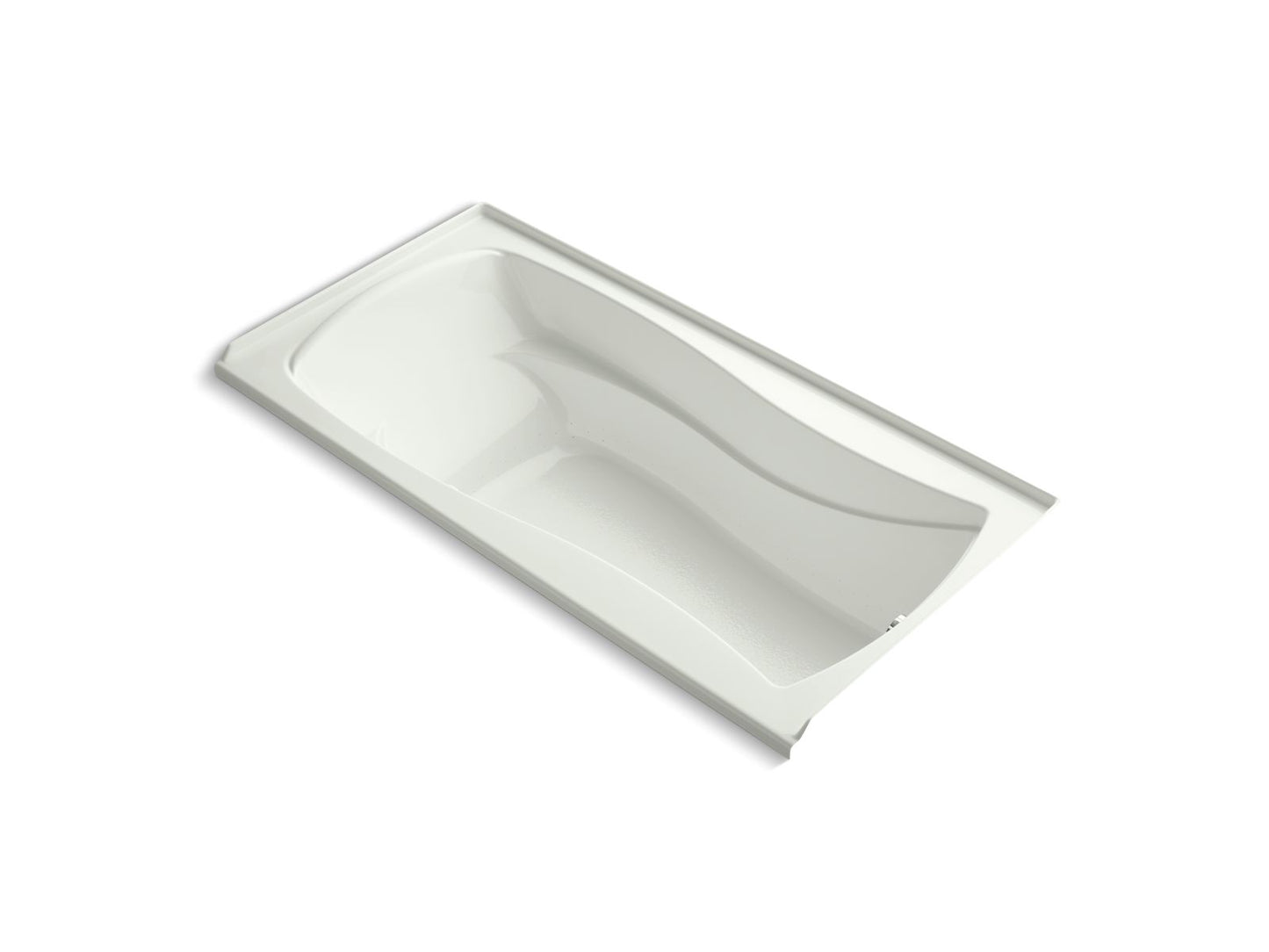 KOHLER K-1257-GHRW-NY Mariposa 72" X 36" Alcove Heated Bubblemassage Air Bath With Bask Heated Surface, Right Drain In Dune