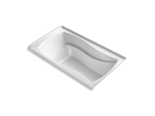 KOHLER K-1224-GHRW-0 Mariposa 66" X 36" Alcove Heated Bubblemassage Air Bath With Bask Heated Surface And Right-Hand Drain In White