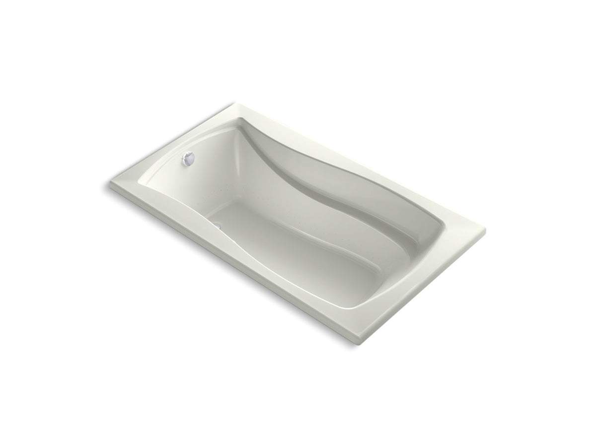 KOHLER K-1224-GHW-NY Mariposa 66" X 36" Drop-In Heated Bubblemassage Air Bath With Bask Heated Surface In Dune