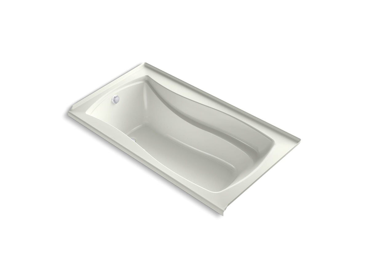 KOHLER K-1224-GHLW-NY Mariposa 66" X 36" Alcove Heated Bubblemassage Air Bath With Bask Heated Surface, Left Drain In Dune