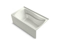 KOHLER K-1224-GHRA-NY Mariposa 66" X 36" Alcove Heated Bubblemassage Air Bath, Right Drain In Dune