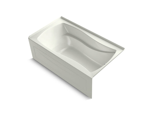 KOHLER K-1224-GHRA-NY Mariposa 66" X 36" Alcove Heated Bubblemassage Air Bath, Right Drain In Dune