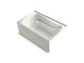 KOHLER K-1239-GHRA-NY Mariposa 60" X 36" Alcove Heated Bubblemassage Air Bath, Right Drain In Dune