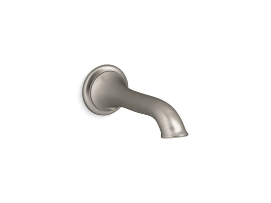 KOHLER K-72791-BN Artifacts Wall-Mount Bath Spout With Flare Design In Vibrant Brushed Nickel