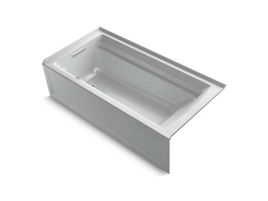 KOHLER K-1125-LA-95 Archer 72" X 36" Alcove Bath, Left Drain In Ice Grey