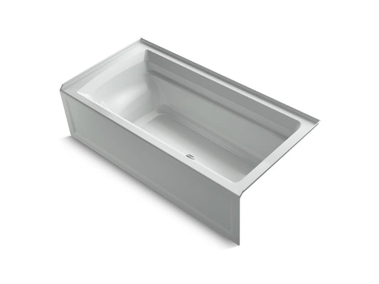 KOHLER K-1125-RA-95 Archer 72" X 36" Alcove Bath, Right Drain In Ice Grey