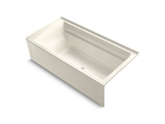 KOHLER K-1125-RA-96 Archer 72" X 36" Alcove Bath, Right Drain In Biscuit