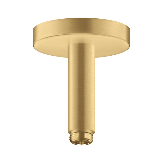 AXOR 26432251 ShowerSolutions Brushed Gold Optic Extension Pipe for Ceiling Mount, 4"