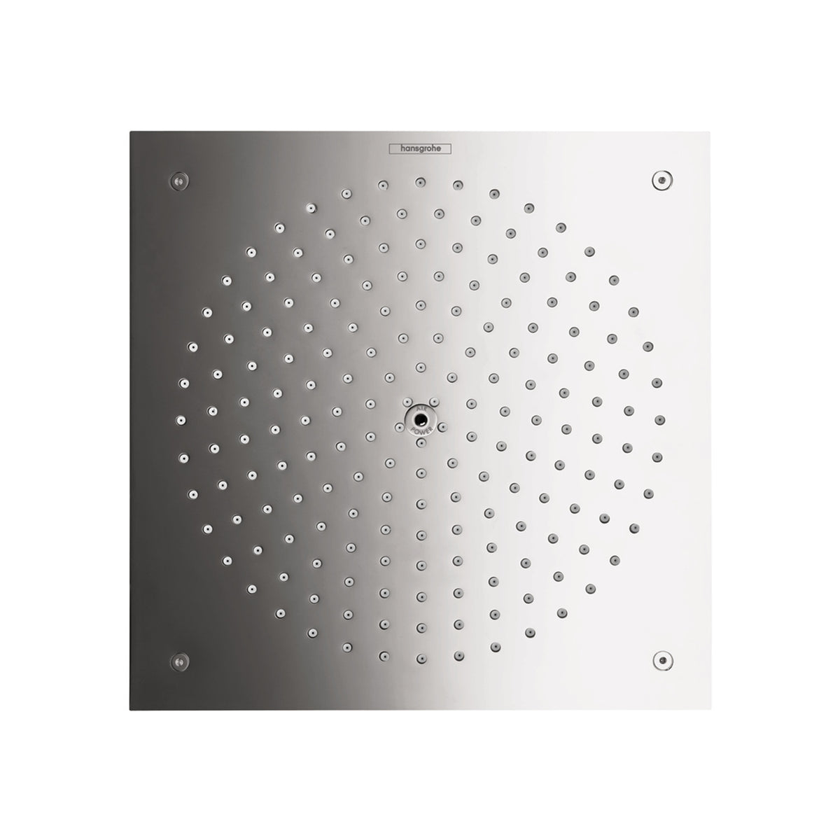 HANSGROHE 26481001 Raindance Showerhead 260 Square 1-Jet Trim, 2.5 GPM in Chrome