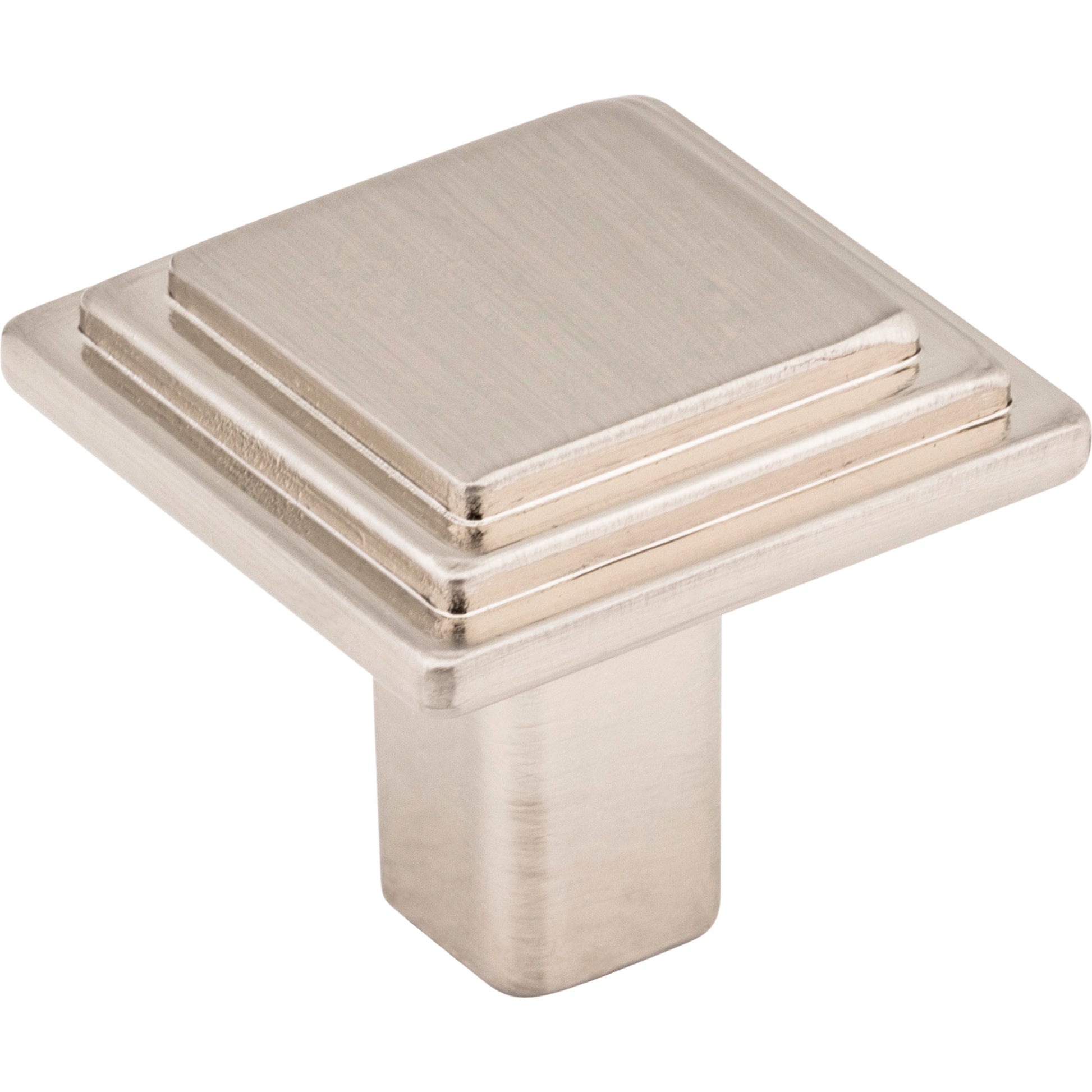 ELEMENTS 351SN 1-1/8" Overall Length Satin Nickel Square Calloway Cabinet Knob