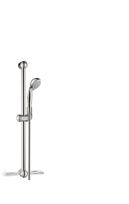 HANSGROHE 27744001 Chrome Croma Modern Wallbar Set 1.5 GPM